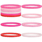 6Pcs 6 Colors Handmade Polymer Clay Stretch Bracelets, Mixed Color, Inner Diameter: 2-1/2~2-3/4 inch(6.5~7cm), 1pc/color(BJEW-SW00138)