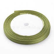 Satin Ribbon for Gift Package, Green, 1/4 inch(7mm) wide, 25yards/roll(22.86m/roll)(X-RC012-50)