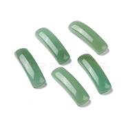 Natural Green Aventurine Connector Charms, Curved Tube, Arch, 36~37x10.5~11x5.5~6mm, Hole: 1.2mm(G-D460-02C)