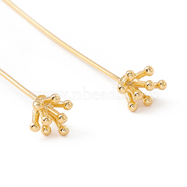 Brass Flower Head Pins(FIND-B009-03G)-3