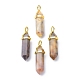 Natural Crazy Agate Pointed Pendants(G-G025-01G-20)-1