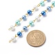 Cristal hechos a mano de abalorios de perlas cadenas(AJEW-JB01136-01)-3