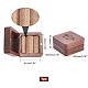 квадратная коробка из орехового картона с откидной крышкой и гравировкой(CON-WH0083-13)-5