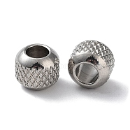 303 Stainless Steel Beads, Rondelle, Stainless Steel Color, 8x7mm, Hole: 4.2mm(STAS-Q302-25C-P)