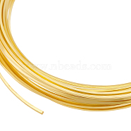 Brass Wire, Square, Golden, 0.8x0.8mm, about 16.40 Feet(5m)/pc(FIND-WH0116-24B-G)