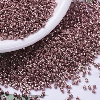 MIYUKI Delica Beads, Cylinder, Japanese Seed Beads, 11/0, (DB0423) Galvanized Berry, 1.3x1.6mm, Hole: 0.8mm, about 10000pcs/bag, 50g/bag