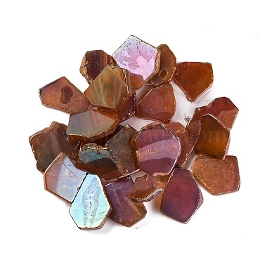 Chapelets de perles en agate naturelle électrolytique(G-K109-05-A)-3