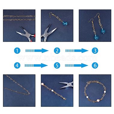 Rack Plating Brass Handmade Chains(CHC-G001-01G-A-NR)-4