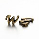 Tibetan Style Antique Bronze Plated Alloy Letter Slide Charms(PALLOY-J542-W-NF)-1