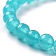 Dyed Natural Jade Beads Stretch Bracelets(BJEW-G633-B-04)-2