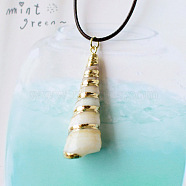 Natural Conch and Shell Pendant Necklaces(YJ0466-12)
