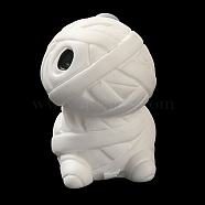 Halloween Ornaments, Resin Figurines Statues for Home Desktop Decoration, Mummy, 24x18x24mm(AJEW-S001-01A)