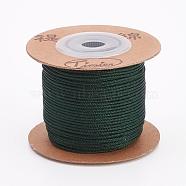 Nylon Cords, String Threads Cords, Round, Dark Slate Gray, 1.5mm, about 27.34 yards(25m)/roll(OCOR-L035-G20)