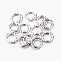 Alloy Linking Rings, Lead Free and Cadmium Free & Nickel Free, Donut, Antique Silver, Size: about 14.5mm diameter, 2mm thick, hole: 10mm(EA499Y-NF)