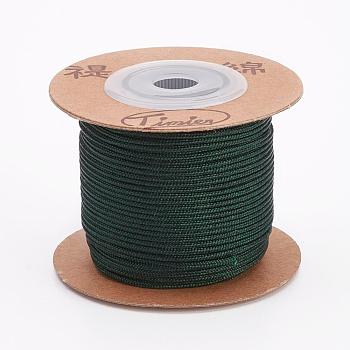 Nylon Cords, String Threads Cords, Round, Dark Slate Gray, 1.5mm, about 27.34 yards(25m)/roll