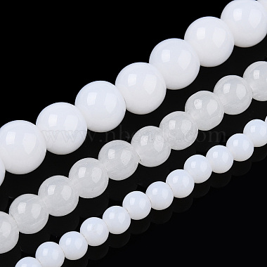 Imitation Jade Glass Beads Strands(GLAA-T032-J8mm-01)-5
