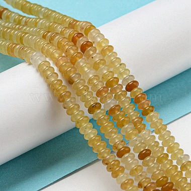 jaune naturel aventurine perles brins(G-K343-C02-03)-2
