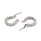 Brass Twist Hoop Earrings for Women(EJEW-L234-088P)-3