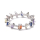 Colorful Cubic Zirconia Trapezoid Finger Ring(RJEW-H110-01P)-2