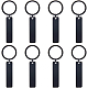 8pcs porte-cl&eacute;s en acier inoxydable(KEYC-SC0001-47EB)-1