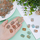 100Pcs Transparent Spray Painted Glass Beads(GLAA-PA0001-60B)-3