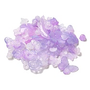 Imitation Jelly Acrylic Beads, Mixed Shapes, Lilac, 7.5~27x7.5~29.5x2.5~7.5mm, Hole: 1.5~2mm(OACR-H039-02F)