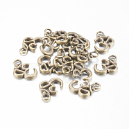 Tibetan Style Alloy Pendants, Aum/Om Symbol, Antique Bronze Lead Free, Cadmium Free and Nickel Free, 16mm long, 11mm wide, 2mm thick, hole: 2mm(X-MLF11356Y-NF)