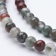 Natural Jasper Bead Strands, Round, 4.5mm, Hole: 0.5mm, about 90pcs/strand, 15.3 inch(G-P226-02-4mm)