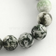 Natural Tree Agate Round Gemstone Beads Strands, 10.5mm, Hole: 1.2mm, about 36pcs/strand, 15.7 inch(G-R255-10mm)