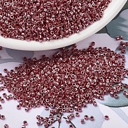 MIYUKI Delica Beads, Cylinder, Japanese Seed Beads, 11/0, (DB1564) Opaque Cadillac Red Luster, 1.3x1.6mm, Hole: 0.8mm, about 2000pcs/10g(X-SEED-J020-DB1564)