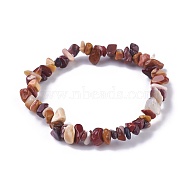 Natural Mookaite Beads Stretch Bracelets, with Korean Elastic Crystal Thread, 2 inch~2-1/8 inch(5.2~5.3cm)(BJEW-JB04152-07)