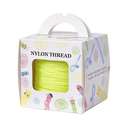 Nylon Thread with One Nylon Thread inside, Stronger than NWIR-R006- Series, Green Yellow, 1.5mm, about 120.29 yards(110m)/roll(NWIR-JP0011-1.5mm-F228)