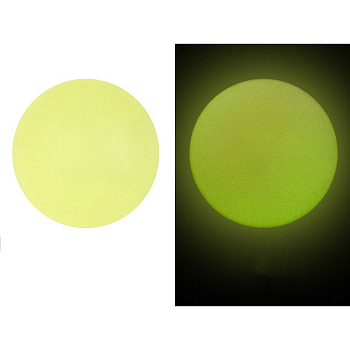 Round Luminous Silicone Beads, Chewing Beads For Teethers, DIY Nursing Necklaces Making, Glow in the Dark, Champagne Yellow, 15mm