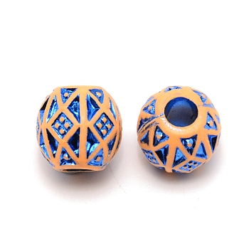Resin Beads, Hair Decorations, Round, Blue, 15.5x15mm