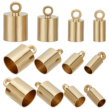 Real 24K Gold Plated Column Brass End Caps