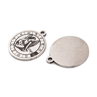 Pendentifs en acier inoxydable 201 non ternis (vente de liquidation défectueuse : rayés)(STAS-XCP0001-91)-3