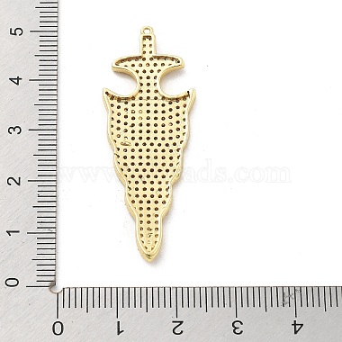 pendentifs en laiton zircon cubique transparent(KK-L228-41G)-3