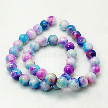 Jade Beads Strands(G-D264-6mm-XH10)-2