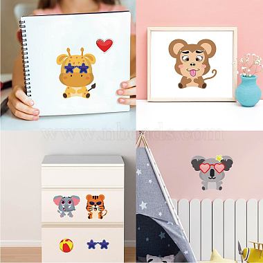 48 Sheets 8 Styles Paper Make a Face Stickers(DIY-WH0467-003)-7