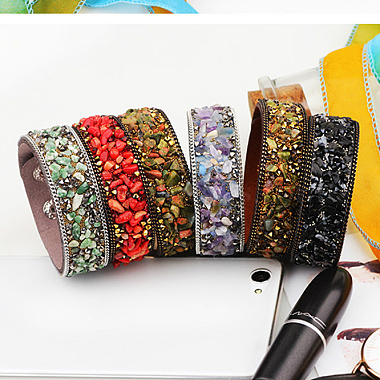 Flannelette Snap Bracelets(BJEW-N0011-003D)-2