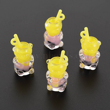 Yellow Tableware Resin Pendants