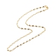 Brass Oval Link Chains Necklace for Women(NJEW-P265-25G)-2