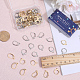 80Pcs 4 Style 304 Stainless Steel Leverback Earring Findings(STAS-SC0005-85)-3