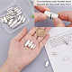 Sunnyclue 32 セット 4 スタイルの真鍮製ロッキング チューブ マグネット クラスプ(KK-SC0002-88S)-3