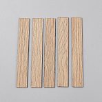 Wood Floor Mini Model, Micro Landscape Dollhouse Accessories, Pretending Prop Decorations, BurlyWood, 100x15x1.5mm, 40pcs/set(DIY-WH0591-236B)