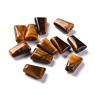 Natural Tiger Eye Beads, Trapezoid, 12x8x5mm, Hole: 1.2mm(G-M379-34)