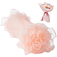 Organza Gauze Pleated Lace Trim, for Bouquet Decor, Misty Rose, 10-5/8 inch(270mm), about 4.5yards(4.11m)/pc(OCOR-WH0092-23A)