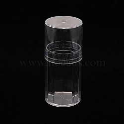 Cone Polystyrene Bead Storage Container, for Jewelry Beads Small Accessories, Clear, 8x3.5cm(CON-N011-004)