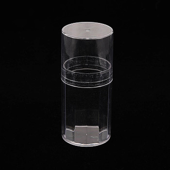 Cone Polystyrene Bead Storage Container, for Jewelry Beads Small Accessories, Clear, 8x3.5cm