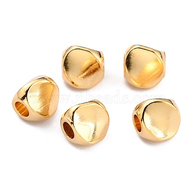 Real 24K Gold Plated Triangle Brass Spacer Beads